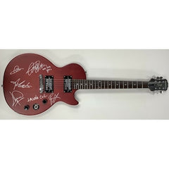 Lacuna Coil Signed Guitar Metal Cristina Scabbia Andrea Ferro +3 Autographs JSA