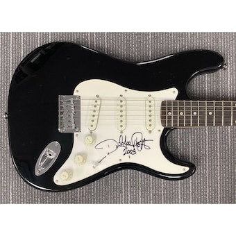 Diamond David Lee Roth Signed Guitar Fender Squier Van Halen HOF Autograph JSA