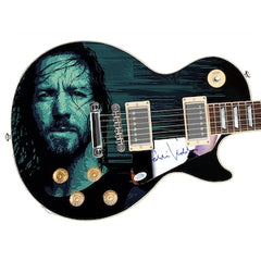 Pearl Jam Eddie Vedder Autographed Signed Graphics Photo Guitar ACOA JSA