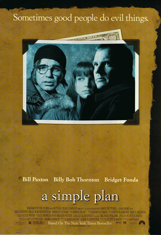 A Simple Plan 1998 original double-sided movie poster