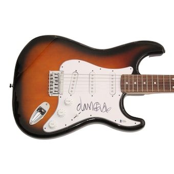 Damon Albarn Gorillaz Signed Autograph Full Size Fender Electric Guitar Beckett