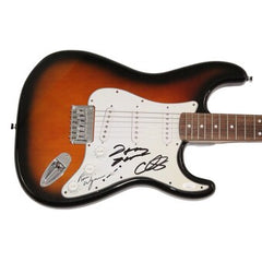 Double Trouble Band Signed Autograph Fender Electric Guitar Tommy Shannon +2 JSA