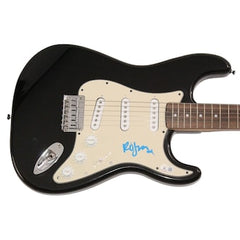 Robert Smith The Cure Signed Autograph Black Fender Electric Guitar Beckett COA