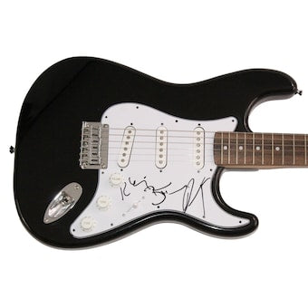 The Killers Signed Autograph Black Fender Guitar Brandon Flowers Ronnie Dave JSA