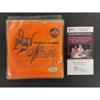 John Entwistle The Who Signed Autograph RotoSound Bass Guitar Strings w/ JSA COA