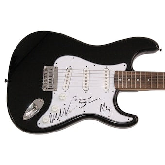 The Killers Signed Autograph Black Fender Electric Guitar Brandon Flowers +2 JSA