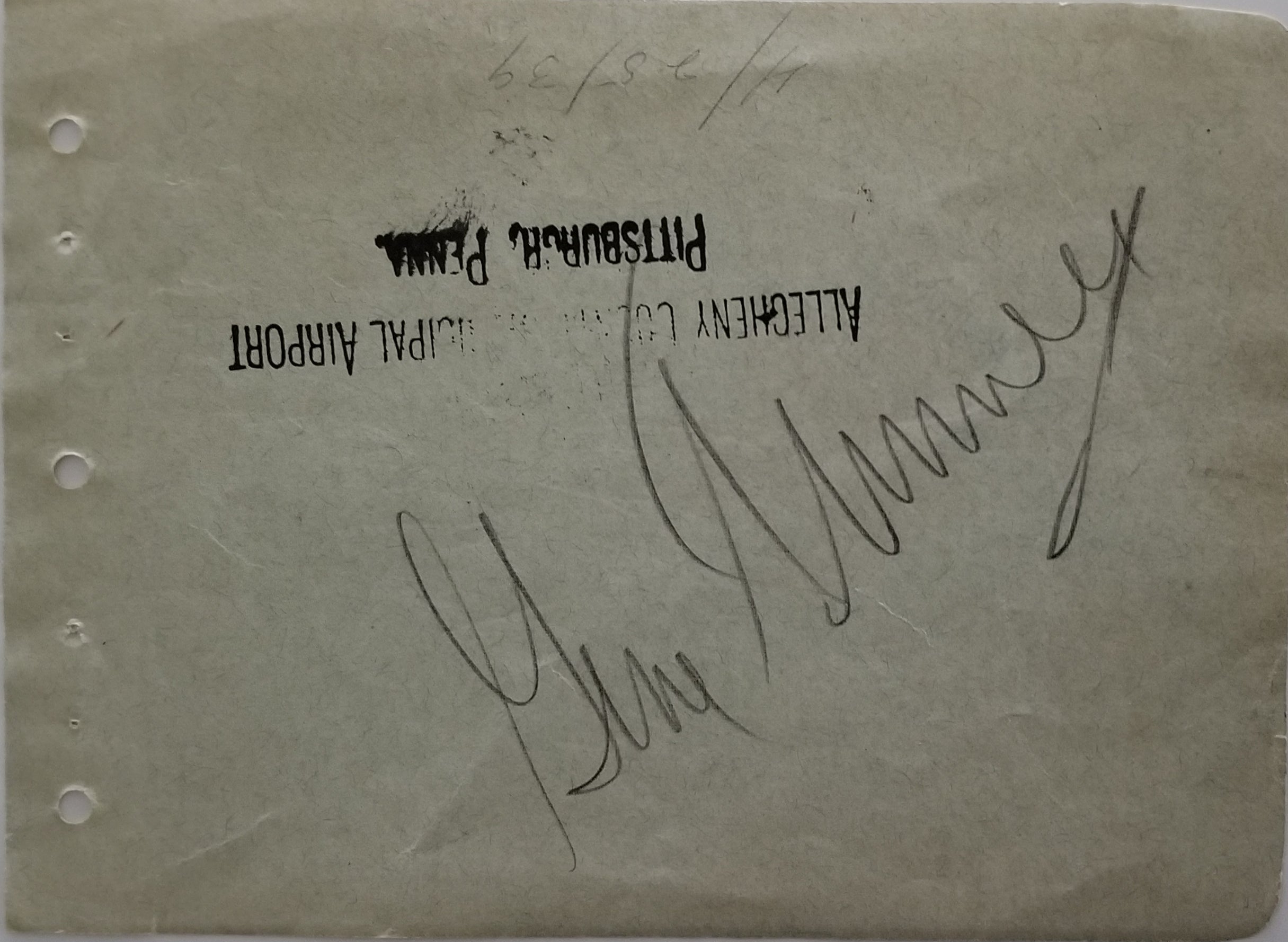 Boxer Gene Tunney signature cut