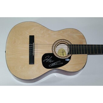 Florida Georgia Line Dual Signed Autograph Fender Brand Acoustic Guitar Beckett