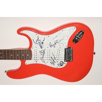 Band Of Horses (x5) Signed Autograph Fender Electric Guitar - Tyler Ramsey + Jsa