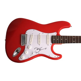 Brandon Flowers Signed Autograph Fs R Fender Electric Guitar The Killers W/ Jsa