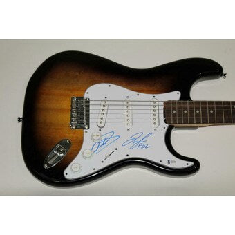 Florida Georgia Line Fgl Signed Autograph Fender Brand Electric Guitar Beckett