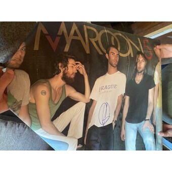 Adam Levine Signed Autograph Maroon 5 Poster - The Voice Stud, Songs About Jane