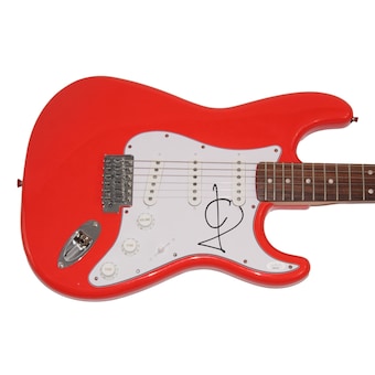 Julian Casablancas Signed Autograph Red Fender Electric Guitar The Strokes Jsa