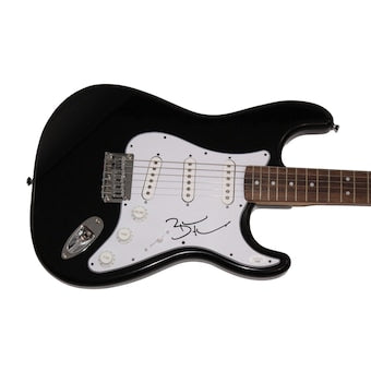 Brandon Flowers Signed Autograph Blk Fender Electric Guitar The Killers Jsa Coa