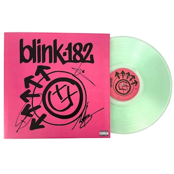 Blink-182 Band Signed Autograph Album Vinyl Record LP - Travis Barker +2 JSA COA