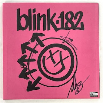 Blink-182 Full Band Signed Autograph Album Vinyl Record One More Time... JSA COA