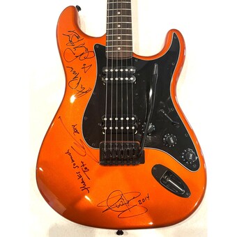 TOTO signed autographed Fender Stratocaster guitar Beckett LOA BAS JSA COA