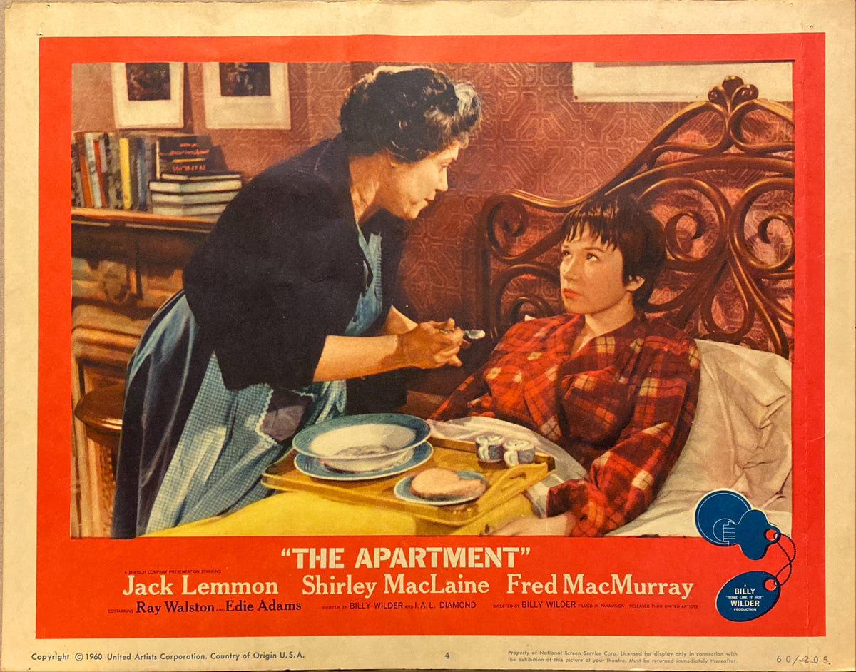 Jack Lemmon, Shirley MacLaine, and Fred MacMurray "The Apartment" original Lobby Card 