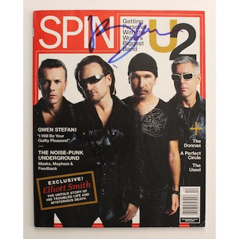 Bono U2 Signed Autograph Spin Magazine - The Joshua Tree, War, October, Boy Jsa