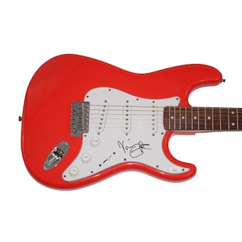 Vivian Campbell Signed Autograph Red Fender Electric Guitar Def Leppard Jsa Coa