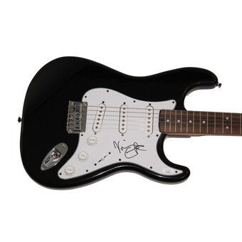 Vivian Campbell Signed Autograph Blk Fender Electric Guitar Def Leppard Jsa Coa