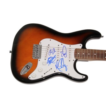 Oar O.a.r. Band (x4) Signed Autograph Full Size Fender Electric Guitar - Jsa Coa