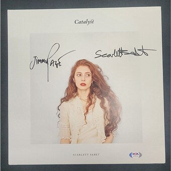 Jimmy Page Scarlett Sabet Signed Catalyst Vinyl Album 114/156 PSA Led Zeppelin