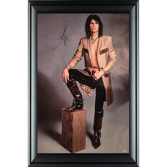 Aerosmith Steven Tyler Signed Debonair Framed 24x36 Canvas Photo Video Proof