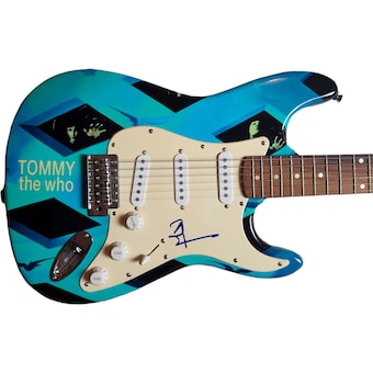 The Who Pete Townshend Autographed Signed Custom Graphics Guitar UACC AFTAL