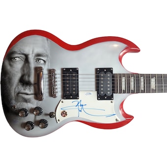 The Who Pete Townshend Signed Hand Airbrushed Painting Guitar UACC ACOA JSA