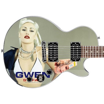 No Doubt Gwen Stefani Autographed Custom Graphics Gibson Epiphone Guitar ACOA