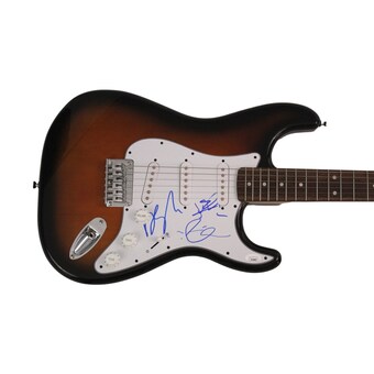 The Struts Band (x3) Signed Autograph Full Size Fender Electric Guitar - Jsa Coa