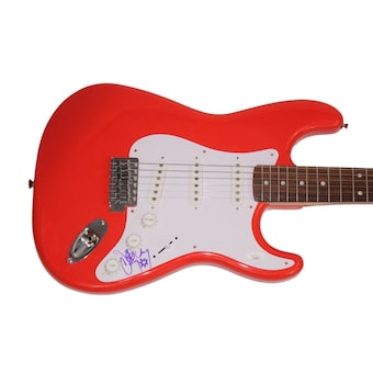 Danny Carey Signed Autograph Full Size Red Fender Electric Guitar - Tool Jsa Coa