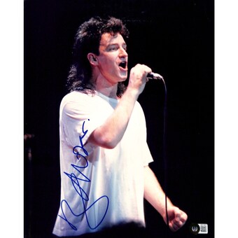 Bono U2 Signed 11x14 Photograph BAS (Grad Collection)