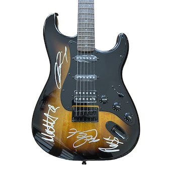 The 1975 Band Signed Autographed Electric Guitar Matty Healy Beckett Bas Ac76392