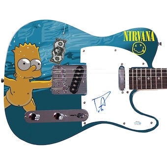 Nirvana Foo Fighters Dave Grohl Signed Simpsons Album Graphics Photo Guitar ACOA