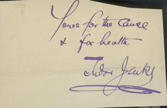 Tudor Jenks hand written note 