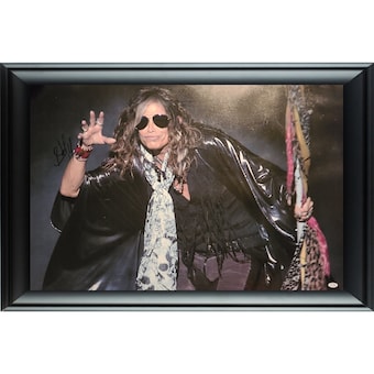 Aerosmith Steven Tyler Autographed Framed 24x36 Canvas Photo Print