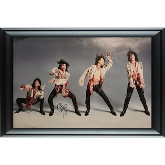 Aerosmith Steven Tyler Autographed Framed 24x36 Canvas Photo Print