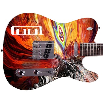 Tool Danny Carey Autographed Signed Custom Graphics Guitar ACOA