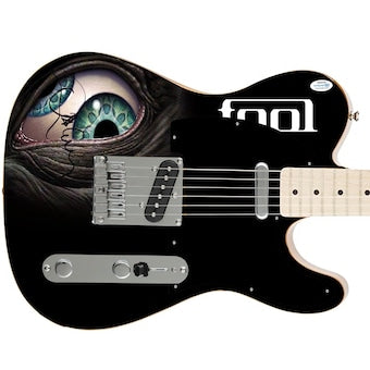 Tool Danny Carey Autographed Fender Signed 1/1 Custom Graphics Photo Guitar ACOA