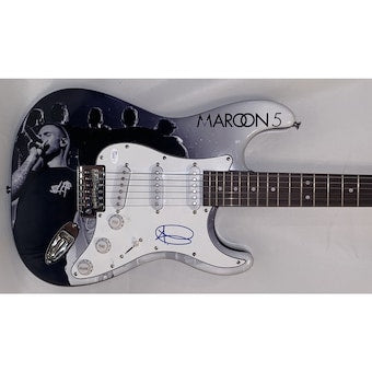 Adam Levine Signed Full Size Custom Electric Guitar Maroon 5 Autograph Jsa Coa