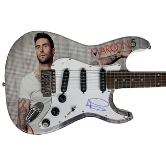 Adam Levine Signed Full Size Custom Electric Guitar Maroon 5 Autograph Jsa Coa B