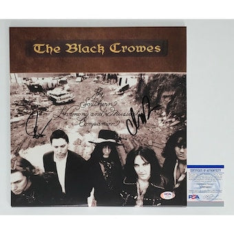Chris & Rich Robinson Signed The Black Crowes Southern Harmony Record Album Psa