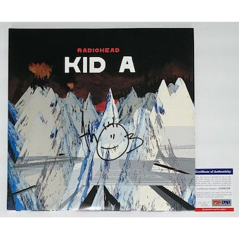 Thom Yorke Signed Radiohead Kid A Record Album Psa Coa Ae69589
