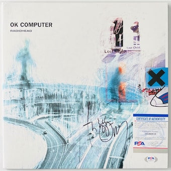 Thom Yorke Signed Radiohead OK Computer Vinyl Record PSA COA