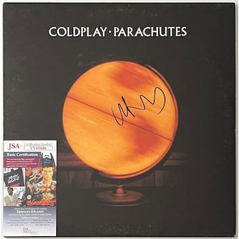 Chris Martin Signed Coldplay Parachutes Vinyl Record JSA COA VV69686