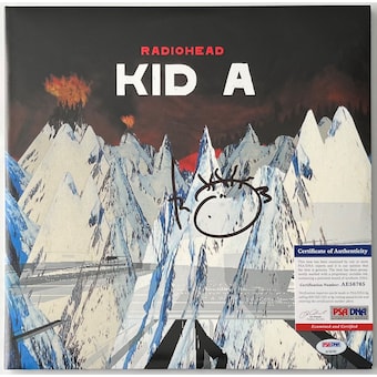 Thom Yorke Signed Radiohead Kid A Vinyl Record PSA COA