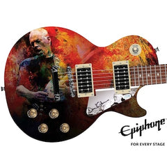 Pink Floyd David Gilmour Signed Gibson Epiphone Les Paul Graphics Guitar ACOA