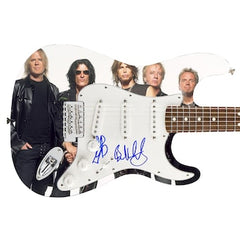 Aerosmith Autographed Signed Photo Graphics Guitar